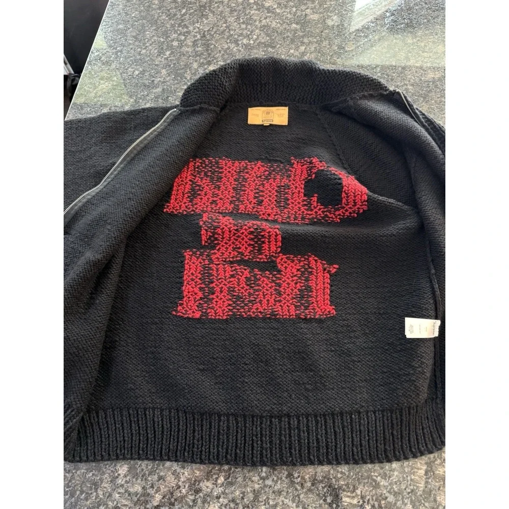 Supreme Child of Hell Cowichan‎ Sweater Black, Red FW24 Mens L. New Coat
